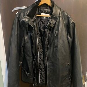 Calvin Klein Black Leather Jacket